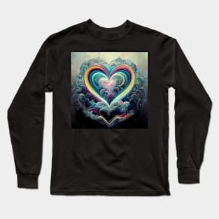 Water Hearts Of Love 10 Long Sleeve T-Shirt